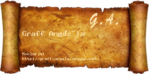 Graff Angéla névjegykártya